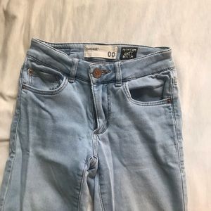 Light wash Garage skinny jeans premium knit 00